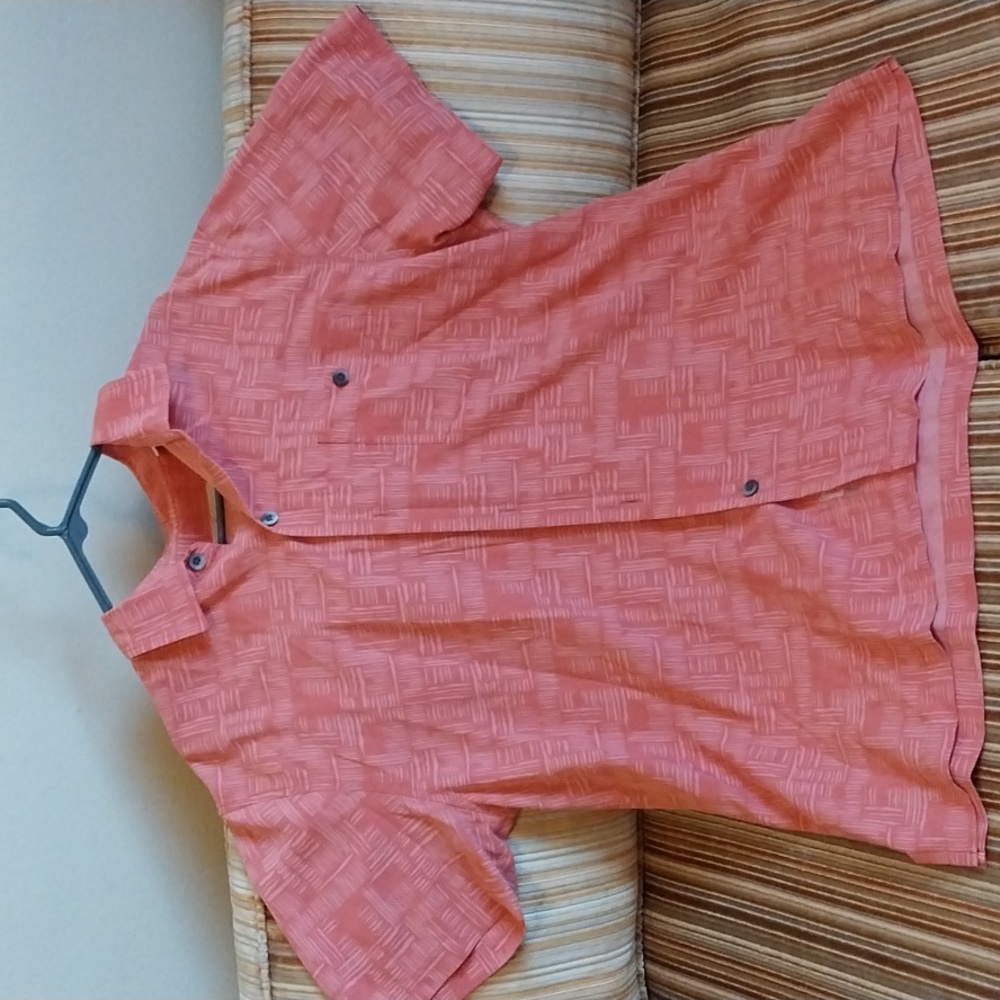 Tommy Bahama pink button down shirt